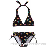 Roxy Little Girls' Shore Halter Swimwear Set New Black B0079AVPJ4